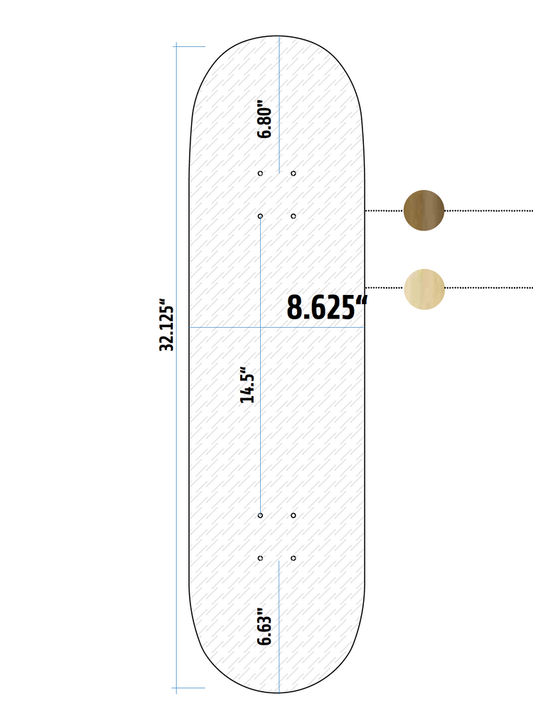 Møgdyr / 8.625" - Brodega Skateboards