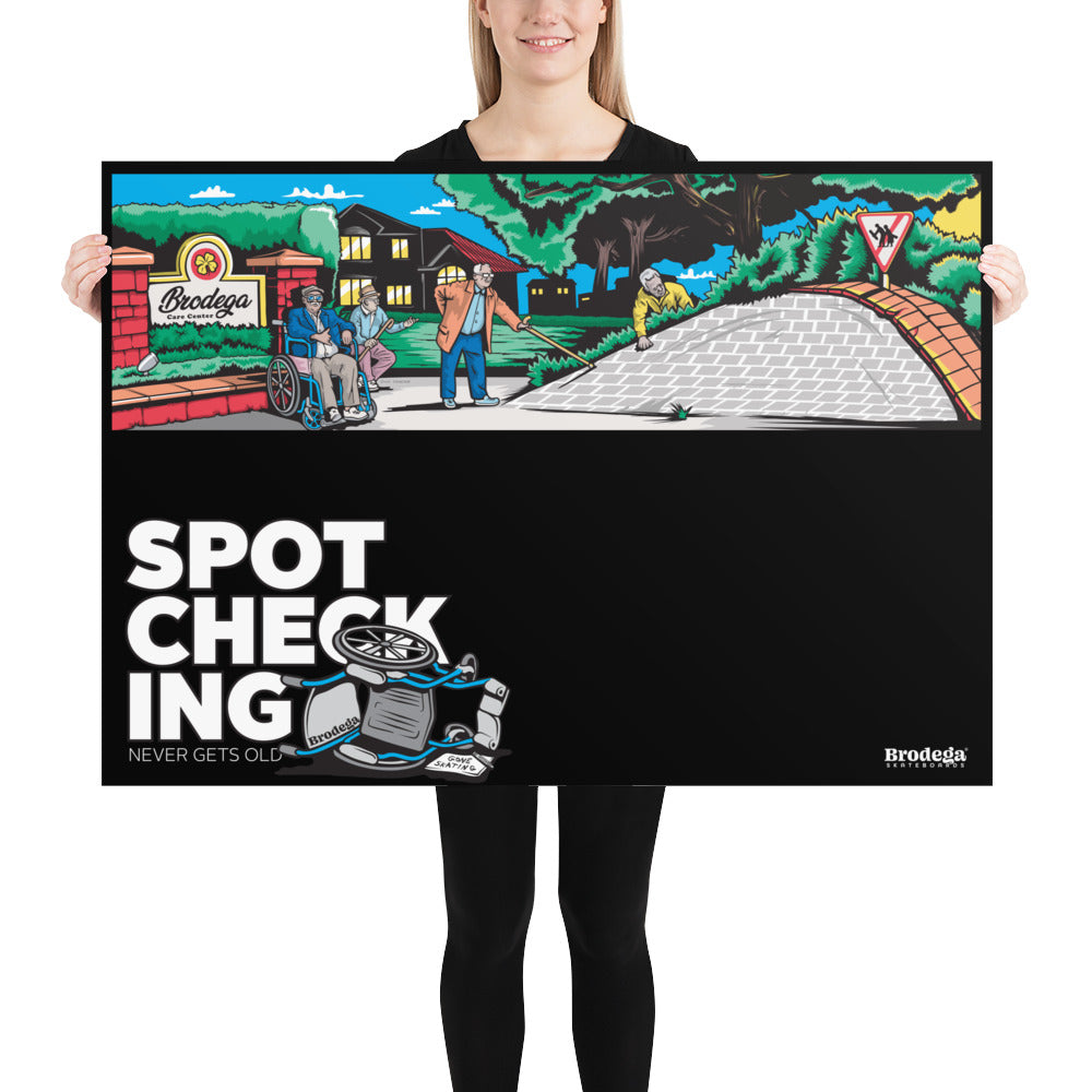 Spot Check / 70x100cm Art Print - Brodega Skateboards