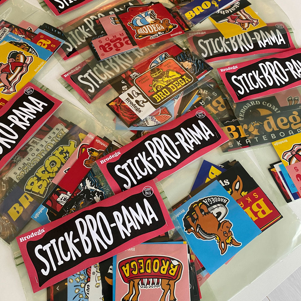 Giant Sticker Pack / 25 Stickers - Brodega Skateboards