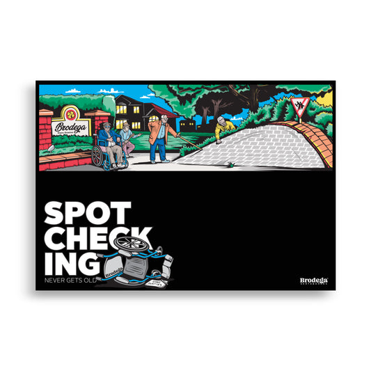 Spot Check / 70x100cm Art Print - Brodega Skateboards